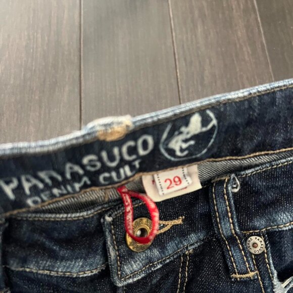 Low rise Parasuco Women's Navy and Blue Bootcut Jeans - Picture 5 of 5